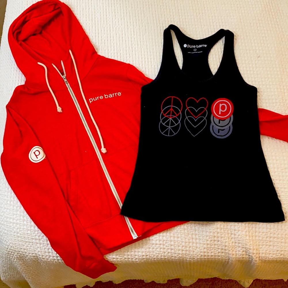 Pure Barre tank & hoodie bundle